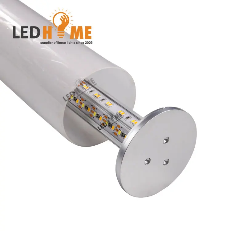 APR76 360 Degree Round Shape Pendant Light Aluminium Led Tube Profile with RGB LED Strip for Coffee Lighting