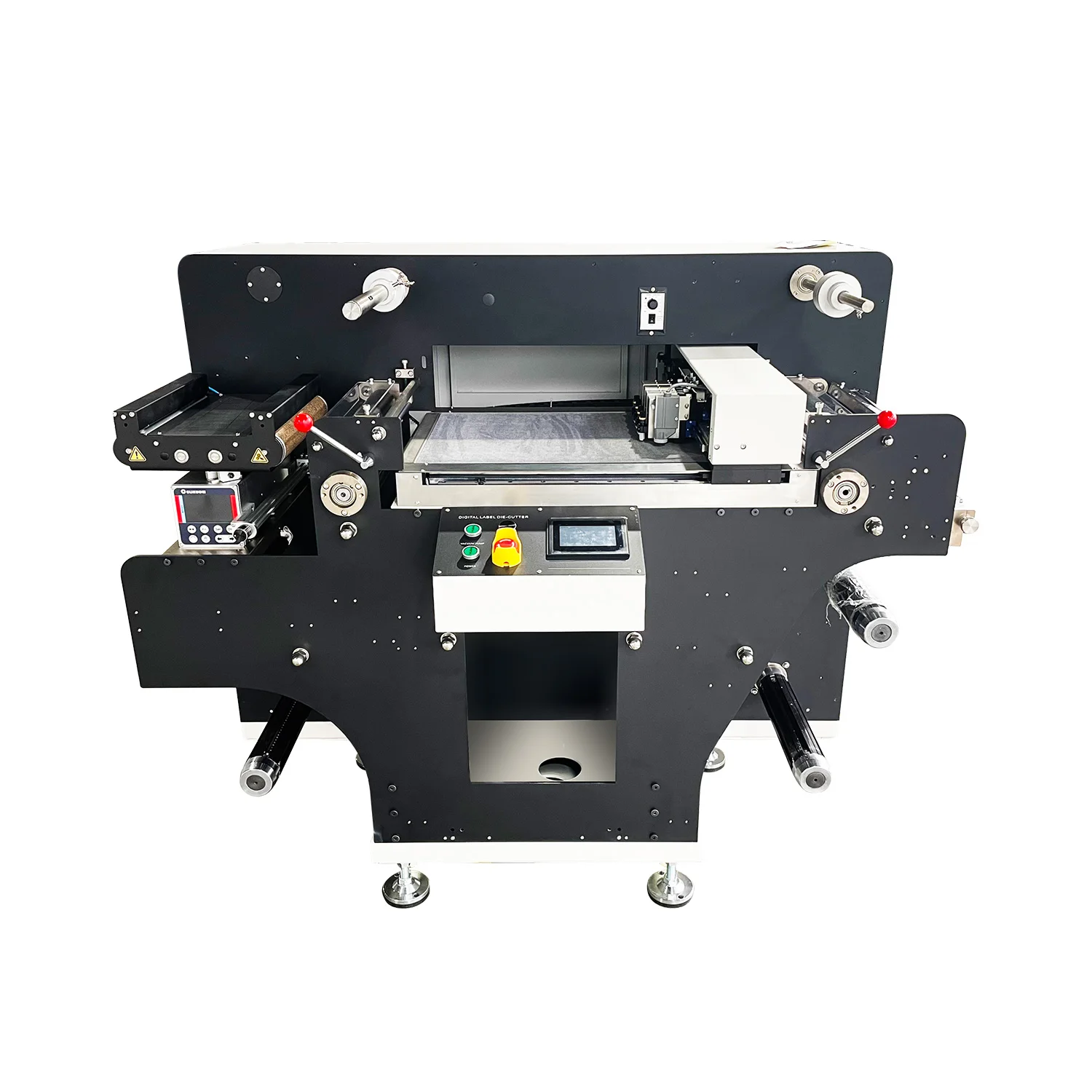 VR320X Roll Label Cutting Machine Automatic Roll Die Cutting Machine with 4pcs Cutting Head