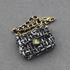 One-shoulder incense cloth bag black