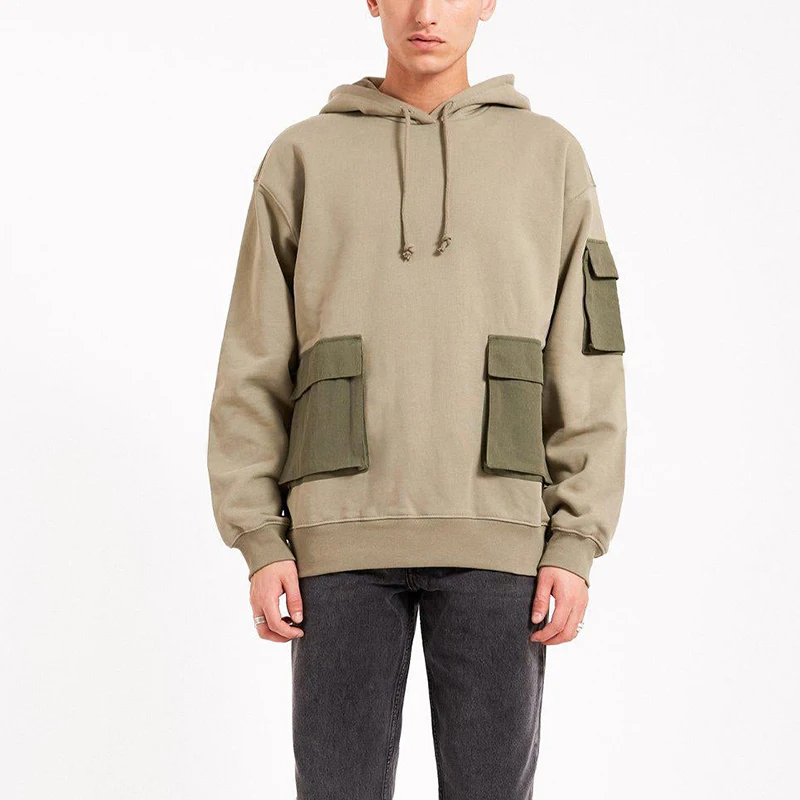 Custom Relaxed Fit Heavyweight Men's Hoodie with 100% Cotton and 430grams Fabric Weight