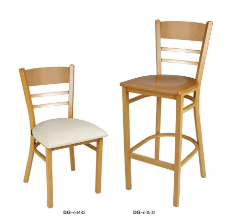 Бренд TSXY Silla Del Ocio Sillas металлическое обеденное кресло с текстурой древесины мебель для столовой дома доступны в пластиковых