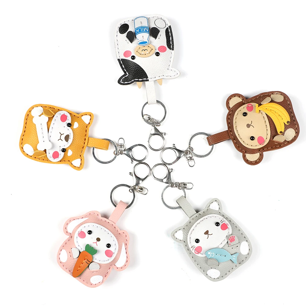 Diy Animal Pu Leather Handmade Sewing Craft Key Chian Toy Sets Hobby
