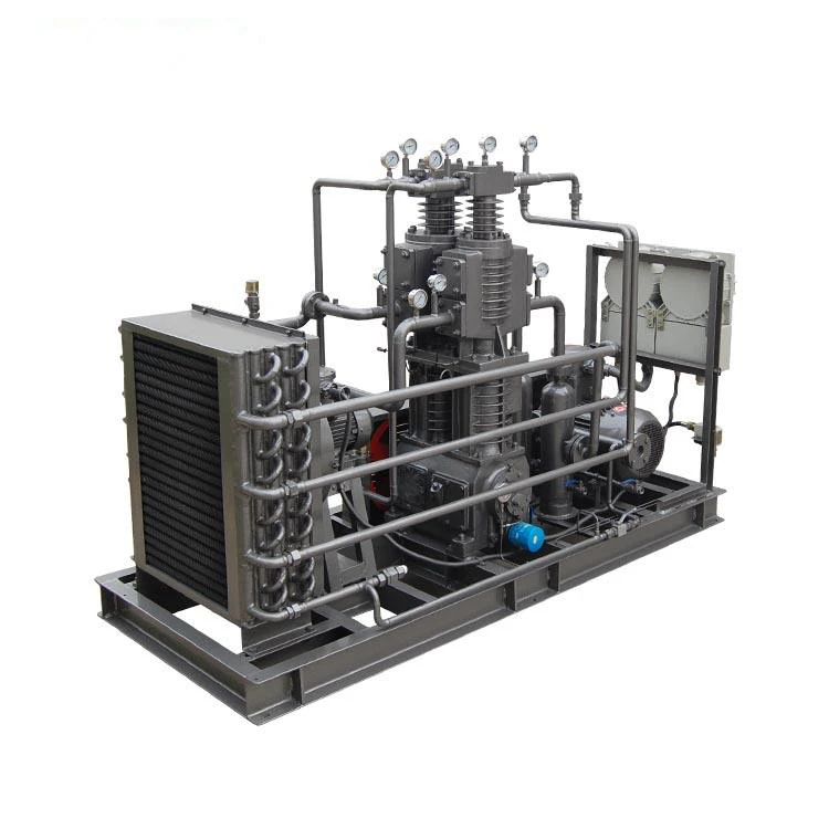 Automatis Compressor Oil Free Plc Automatic Nitrogen Helium H2 Ch4 O2 Gas High Pressure ...