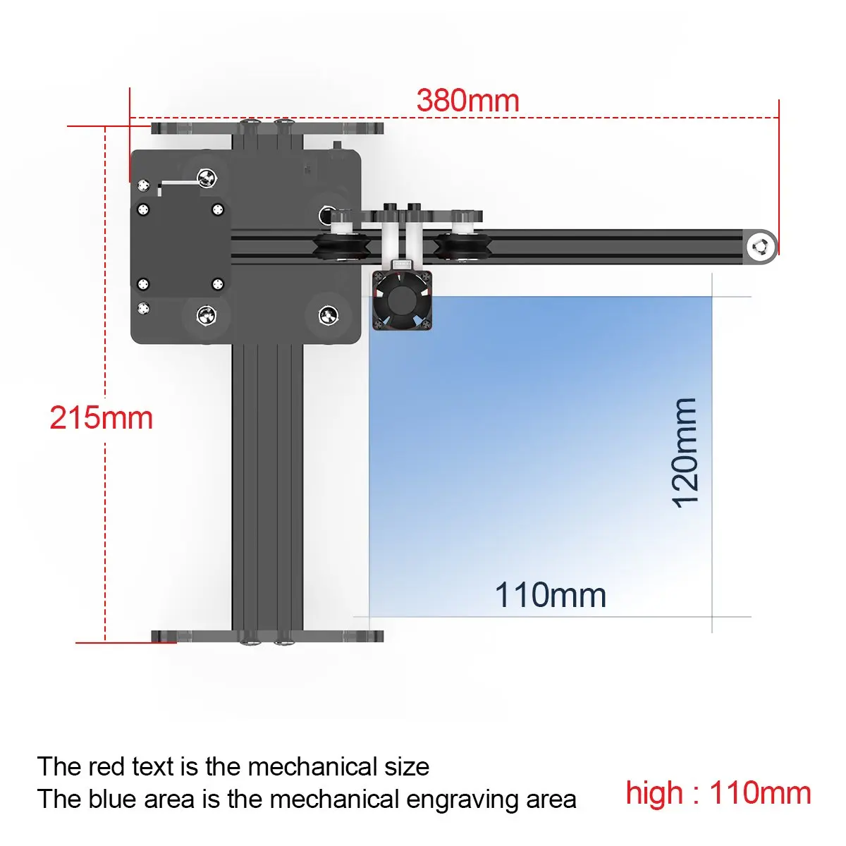 NEJE Master 2 Mini 7W Laser Engraving Machine – G-code Vertical 