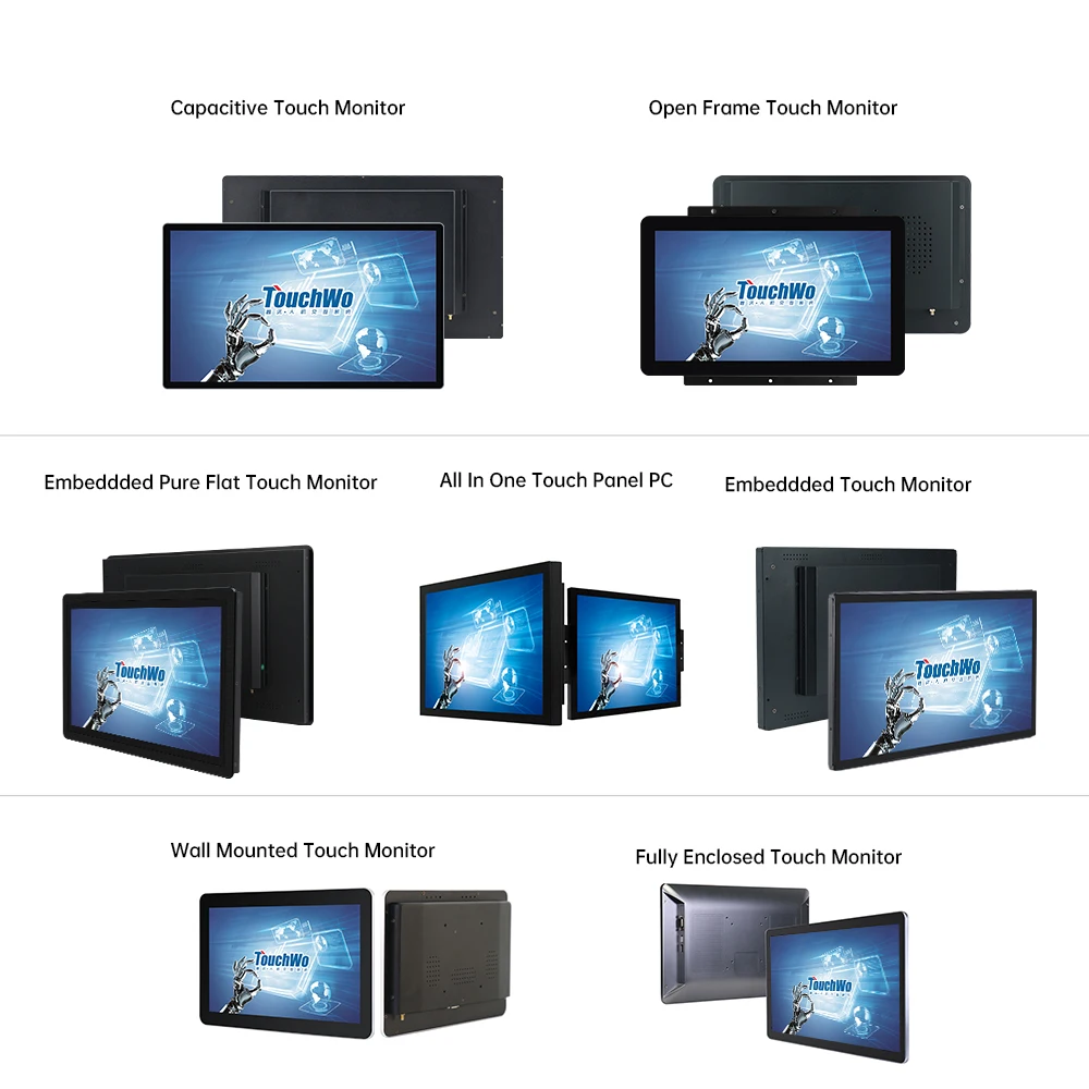 Open Style 13.3 15 17 18.5 19 21.5 23.6 27 32 Inch Capacitive Touch Screen Monitor Industrial Open Frame Lcd Monitor