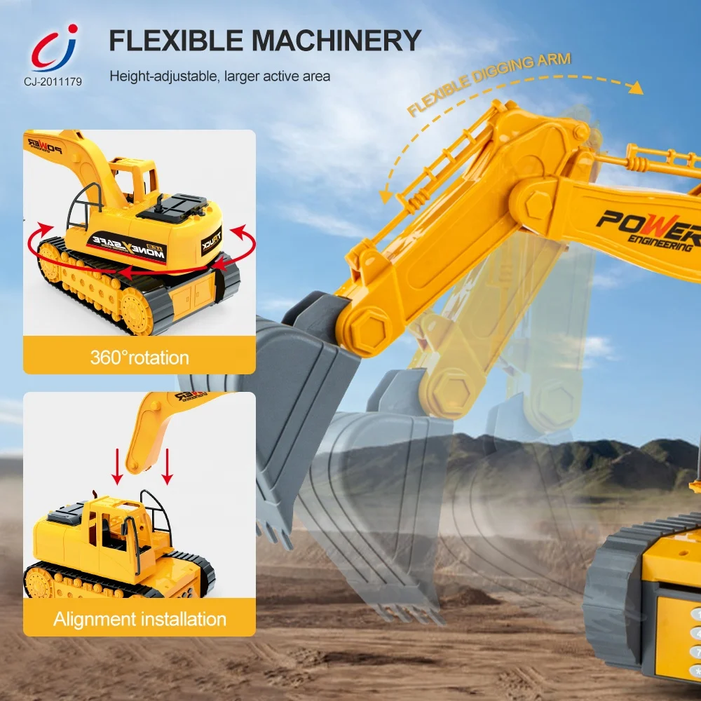 Новинка 1:16 Электрический экскаватор грузовик для экономии денег музыкальный Банкомат копилка игрушка