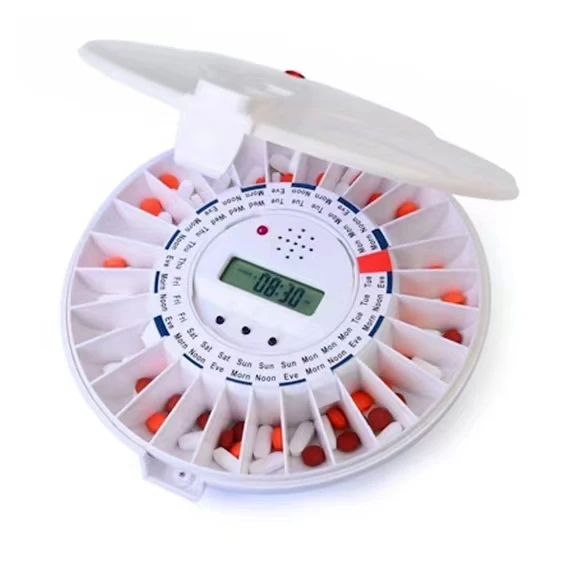 Интеллектуальная Электронная Медицинская коробка упаковочная портативный многофункциональный будильник для пожилых людей