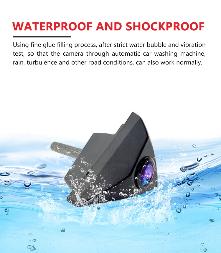 Wemaer OEM Front Car Camera Full HD Night Vision Wide Angle Driving Recorder Front Cameras for VW Volkswagen manufacture