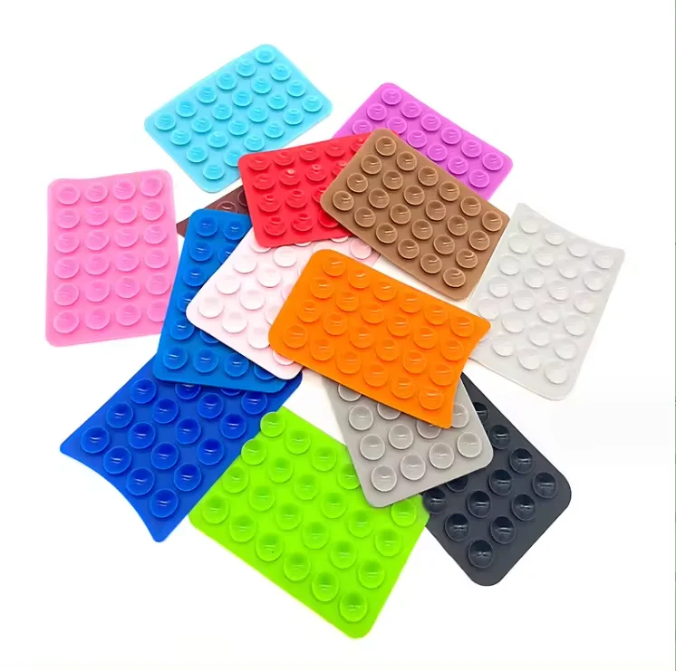 Extra Thicker 24 Silicone Suction Phone Case Suction Cup Phone Mount Adhesive Phone Suction Cup Mat for Mirror Bathroom Home