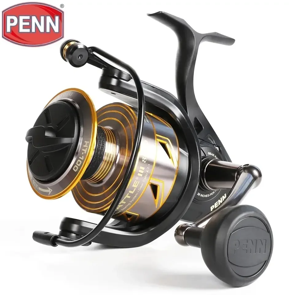 Penn Reel Battle III Saltwater Fishing Reel FJORD Spinning Jigging Reel for Left Hand Use for Boat Trolling