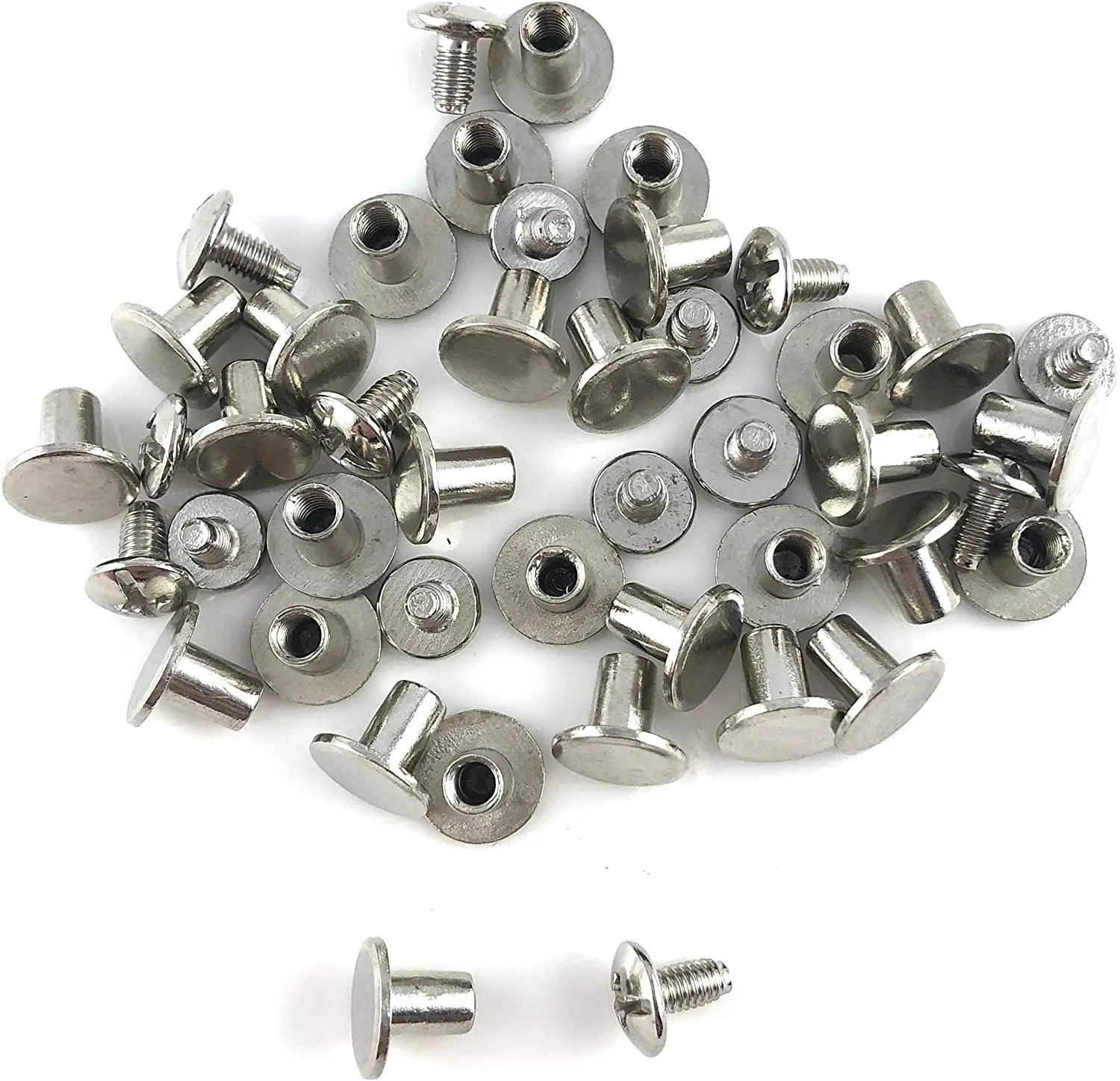 100 Stück Blindnieten Aus Aluminium (4,8 X 12 Mm) – Mit Breiter Krempe Für Feste Verbindungen, Silber