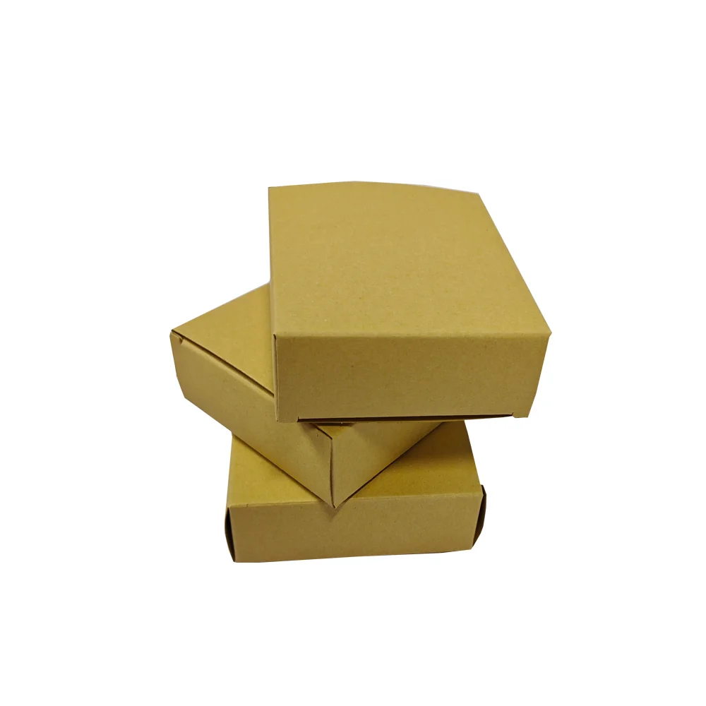 Eco-Friendly Cheap Kraft Paper Small Ring Jewellery Paper Packaging 350 Gsm Paper Soap Box