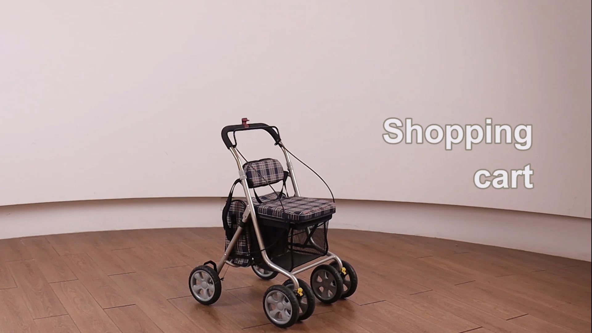 Medical Supplies Portable Lightweight Shopping Cart Aluminum Shopping
