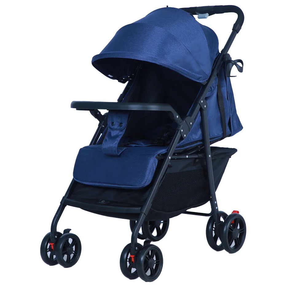 2-in-1 Four-Wheel Foldable Baby with Lovely Design Convertible Pram and Stroller 5