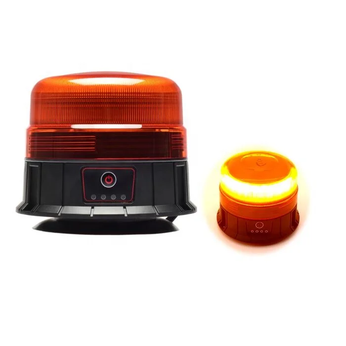 ECE R65 Led Roof Top Strobe Lights Emergency USB Rechargeable Emergency Beacons Warning Led Magnetic Rotating Warning Beacon