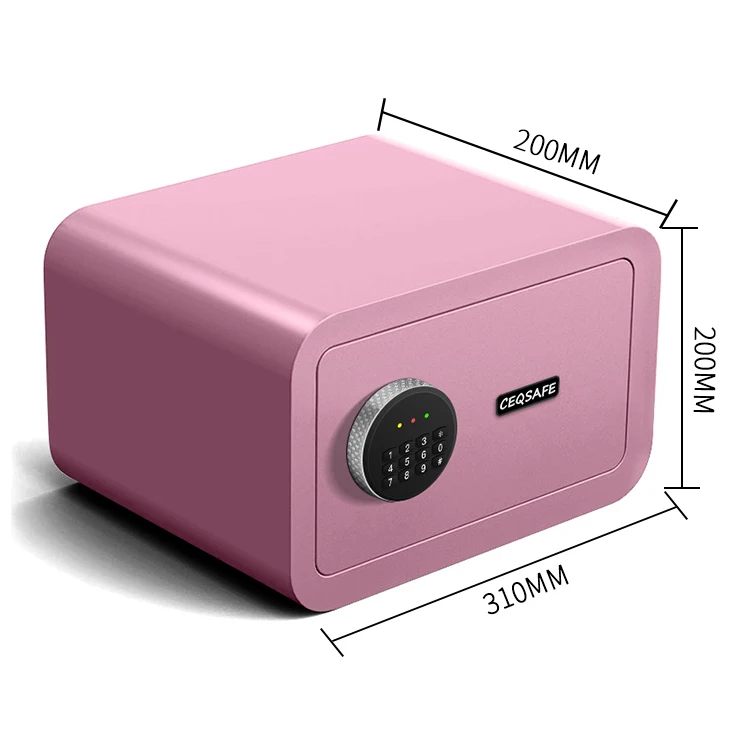 CEQSAFE High Quality Electronic Digital Fingerprint Safe Deposit Box Mini Safe Box for Money