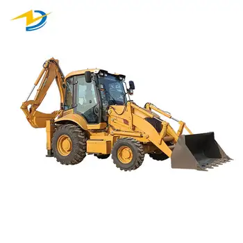 Shanmon 3CX Mini Backhoe Loader 2.5 Ton 4x4 Wheel Loader Bucket Loader WZ388 Hydraulic Cylinder Excavator New Condition Engine