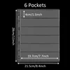 Transparent 6 pockets