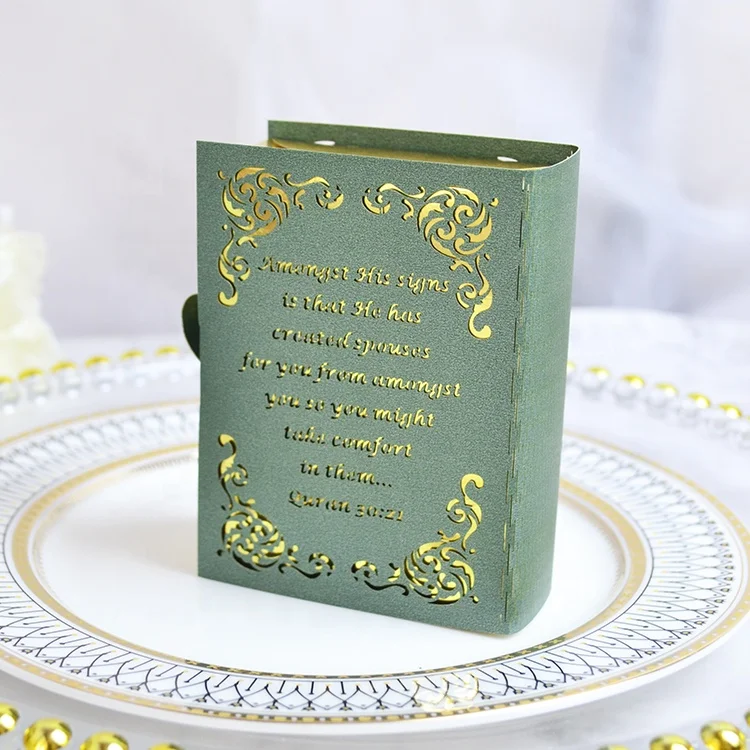 Customized Hebrew Tzitzit Honey Jar Design Upsherin bar Mitzvah Laser Cut Book Style Favor Box for Jewish Party