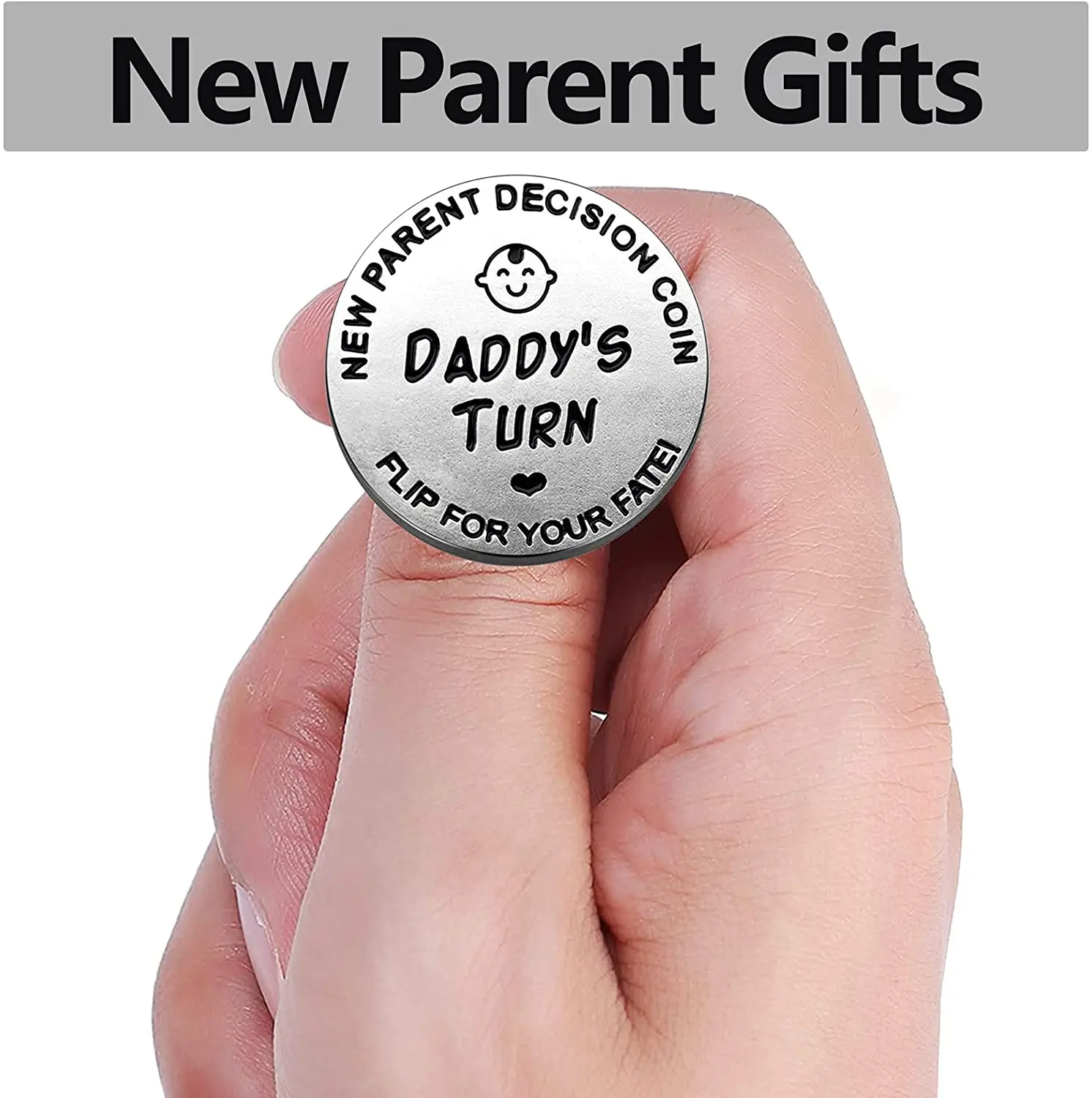 First Pregnancy mom and dad Make Christmas Birthday Gifts. dad Decide Coins for Women Vbeca New Parents Decide Coins Men New Baby Gifts for mom 