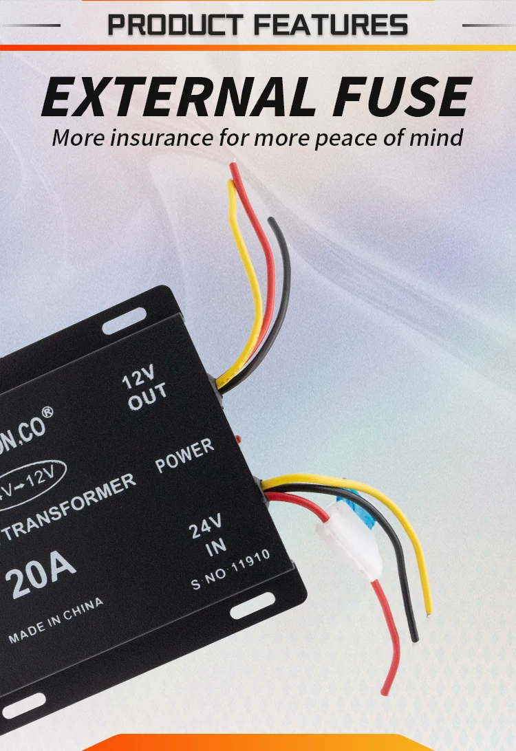 Car Power Supply Transformer 20a Car Step Down Transformer Dc 24v To