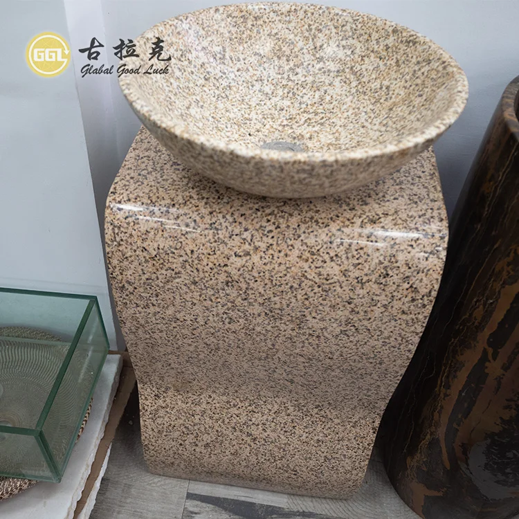 granite  marble free standing hand wash basin sink for hotel or home