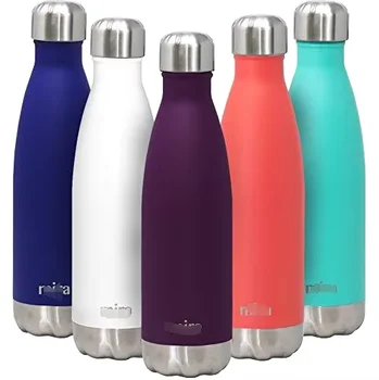 Outdoor Sports GYM 500ml  Thermal Stainless Steel Vacuum Insulated Flask Cola Shaped Water Bottle