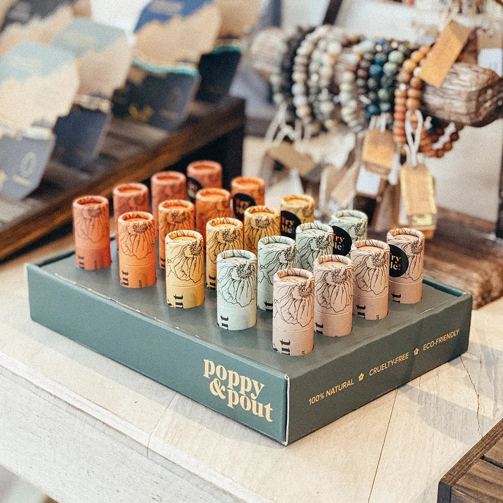 Biodegradable Recycled Cardboard Lip Balm/lip Gloss Push up Paper Tube