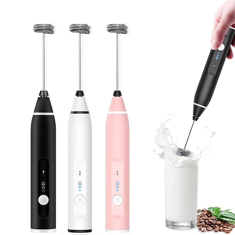 3 Modes Electric Handheld Milk Frother Blender With USB Charger