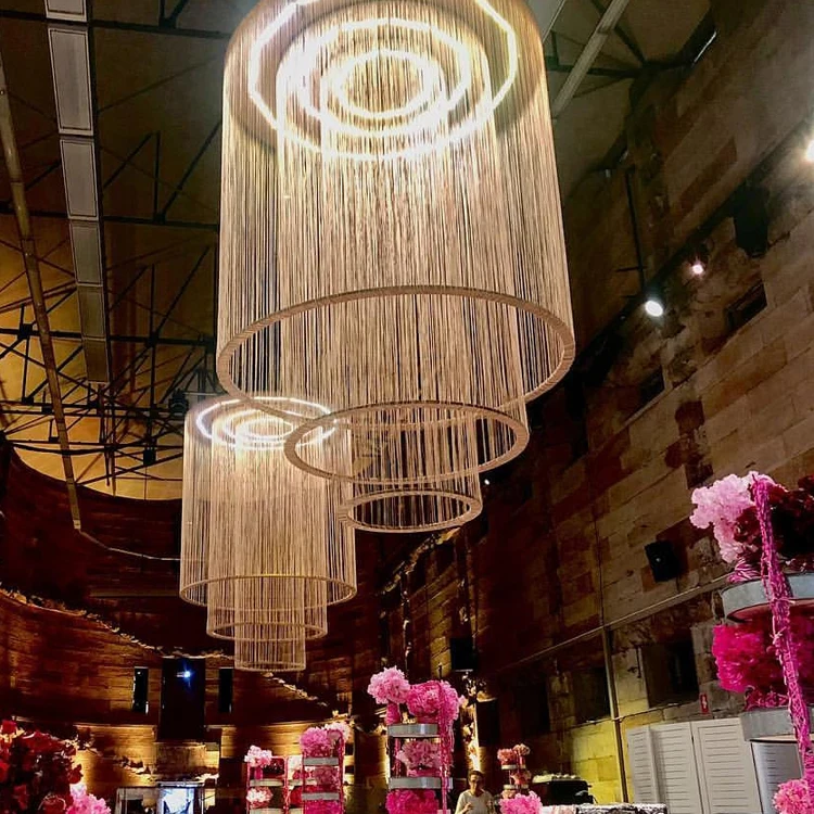Wedding Decor Sliver Line Partition String Curtain Decorative