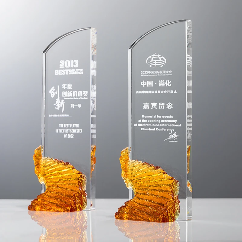 Factory wholesale custom Progressive glass trophy details