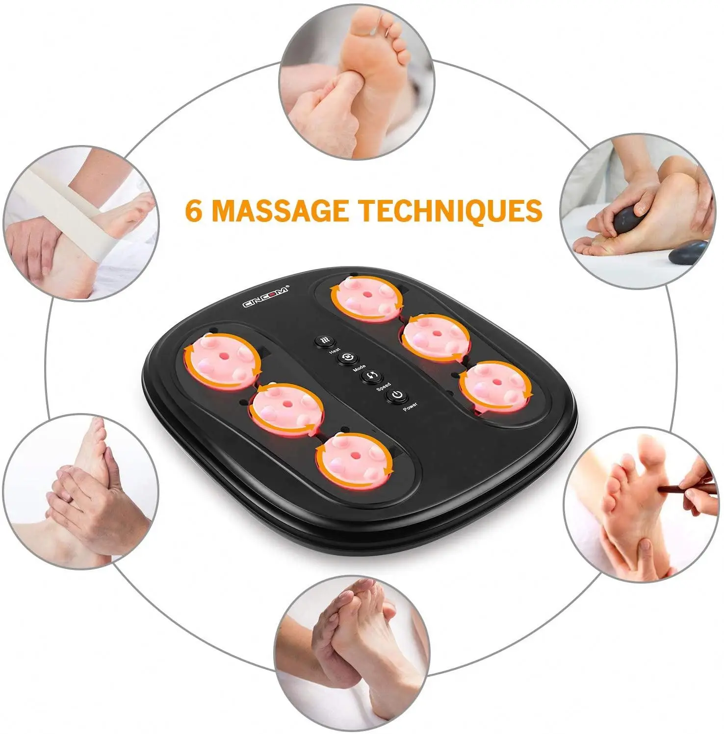 CINCOM Foot Massage Device Reflex Portable Dropshipping Foot Relax Massager Machine