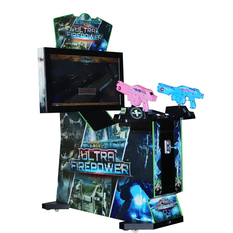 Ultra Firepower 42 LCD 3-in-1 Video Simulator Kids' Arcade Shooting Gun Game Machine LED Electronic Coin Coin Operated Games