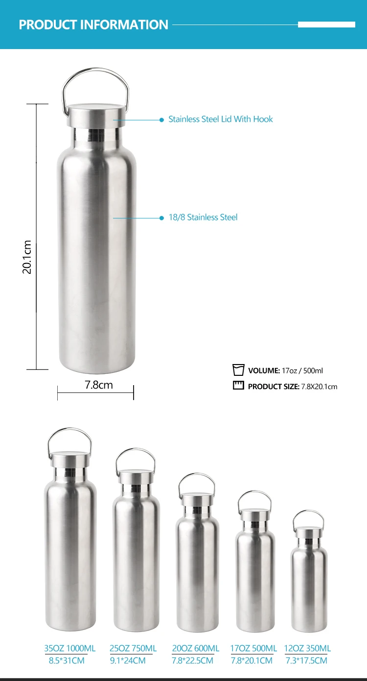 Prostar Outdoor Stainless Steel Thermos Flasks Hot Drink Wide