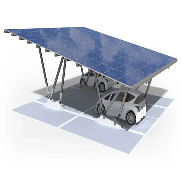 Sistema de montaje de paneles Cocheras solares