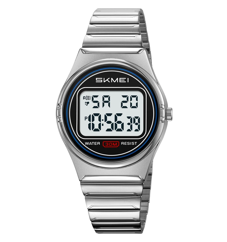 SKMEI 2385 Luxury Sports Digital Watch for Men Stainless Steel
