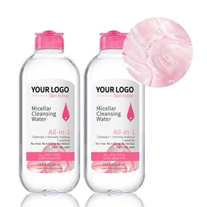 Hydrating Hyaluronic Acid Makeup Remover Water Gentle Cleansing Water for All Skin Types Moisture-Locking Facial Cleanser