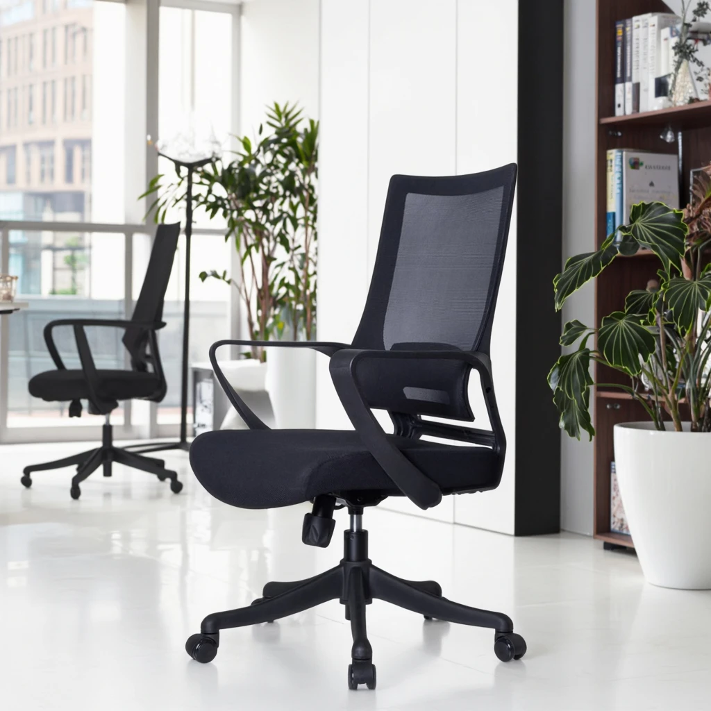Modern Executive Classroom Office Conference Chairs Reinforced Metal Frame Breathable Mesh Back Height Adjustment Pneumatic 3