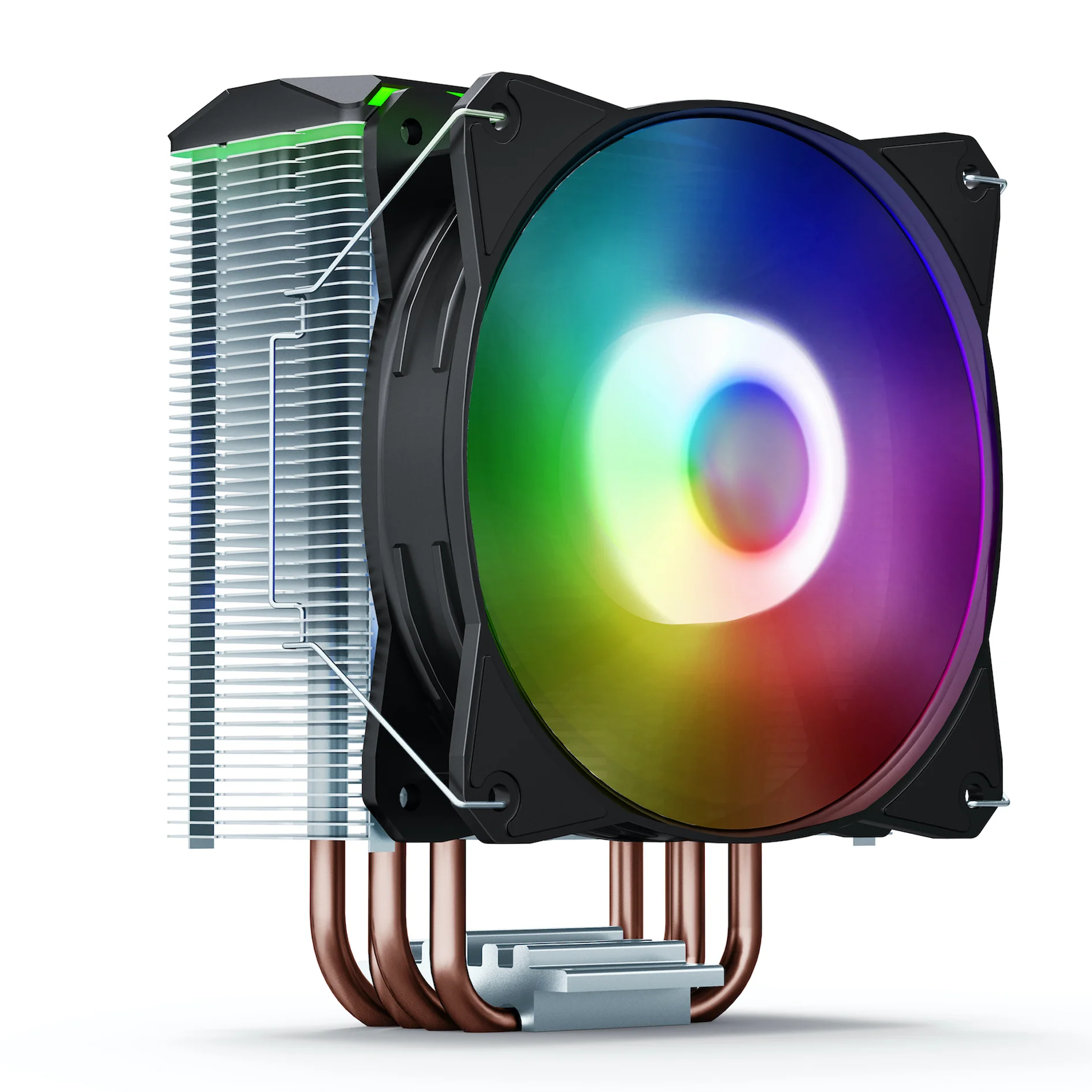 SAMA Hydro Bearing Heat Pipe Air Cooler  Rainbow Effect LED Fan CPU Cooler OEM Gaming PC CPU Cooler