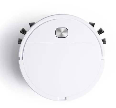 OEM White Plastic Robotic Vacuum Cleaner Slim Automatic Home Cleaning Sweeper Daily Schedule Feature for Hard Floors Pet USB