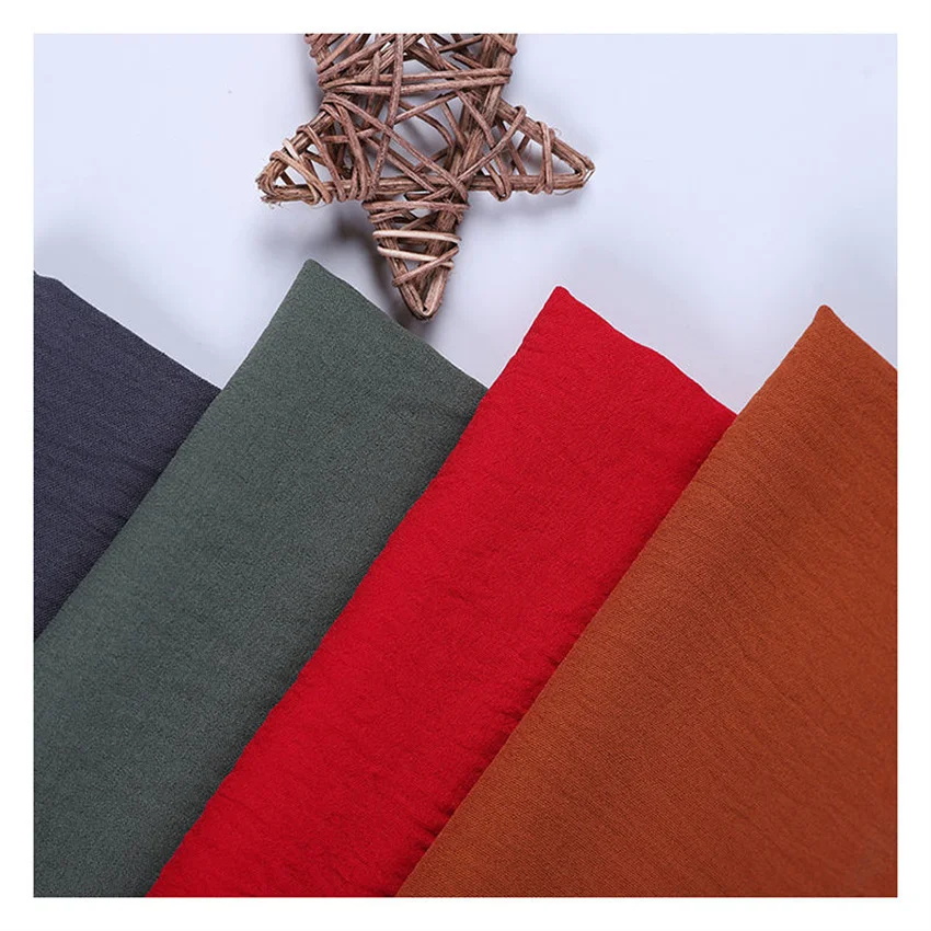 Super Soft Color Dye 100 Polyester Textile Woven Plain Dyed Crush Cey