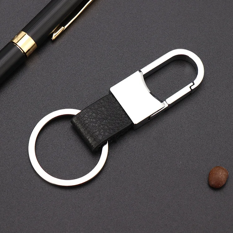 Mens Jewellery Rings Montblanc Leather Key Ring in Black for Men 