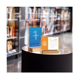 New Design 52 Weeks Planners Customized Office Gift Agendas Business Organizer English Logo Seed Paper Desktop Monthly Calendars