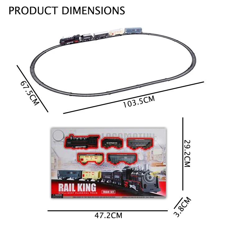 
Музыкальный светильник Рождественский Железнодорожный поезд Игрушка электрическая классическая игрушка набор поездов детские игрушки 