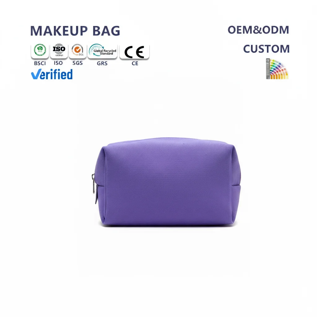 Best Price Custom Simple Fashion Makeup Bag with Zipper Closure Popular and Beautiful Makeup Bag