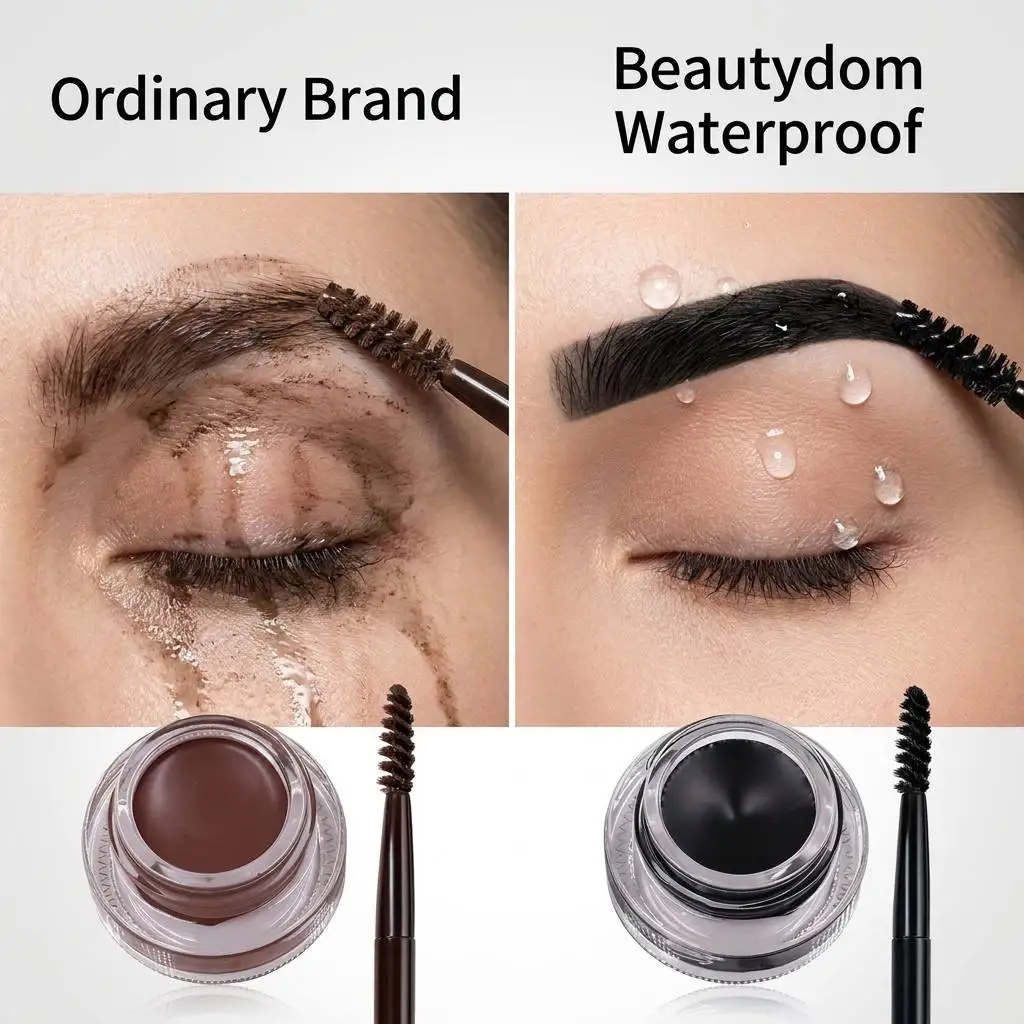 product sweat proof eyebrow pomade custom logo private label long lasting waterproof brow gel cream makeup factory-8