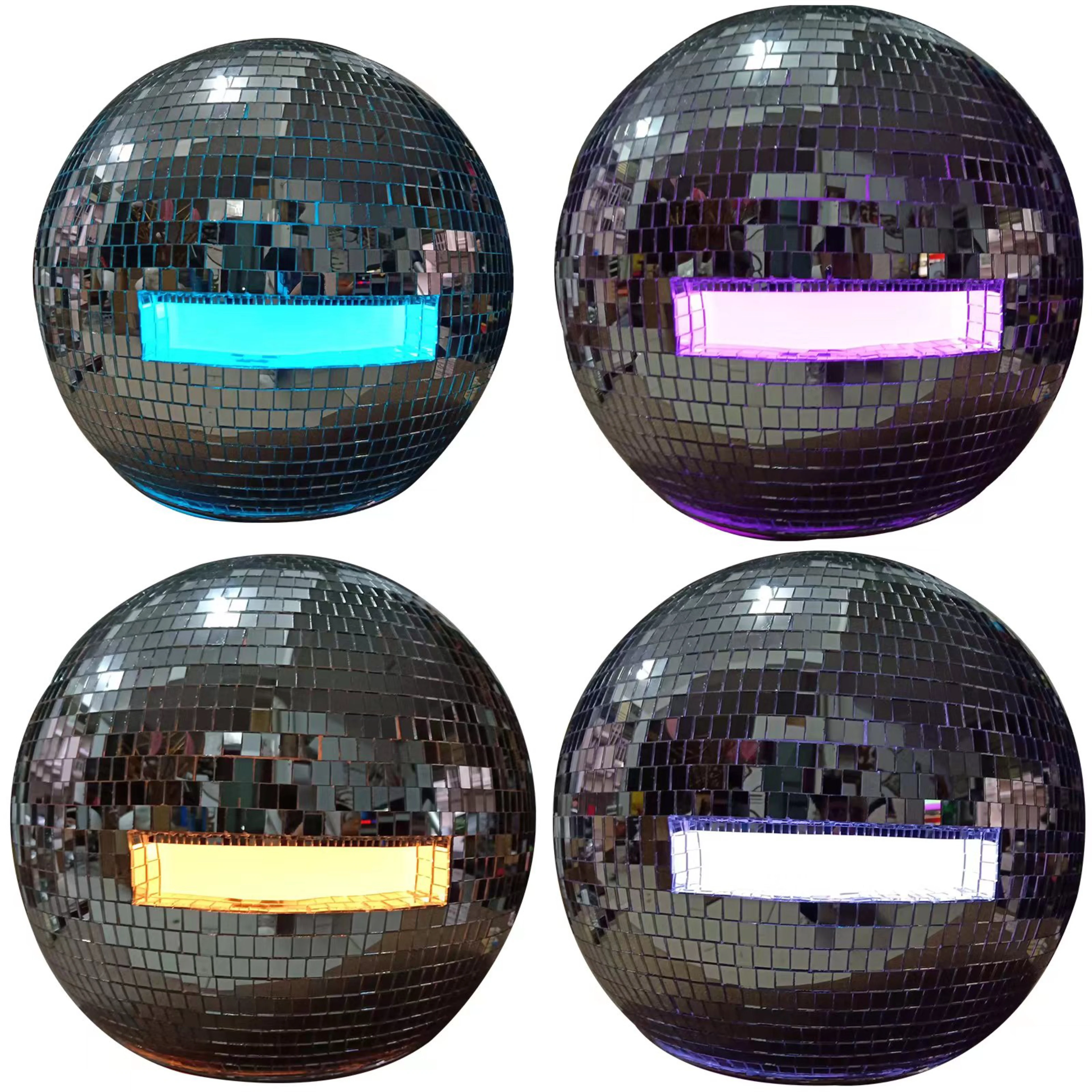 High Quality Futuristic Technology Custom DJ Club Wedding Colorful Party Light Disco Ball Helmet