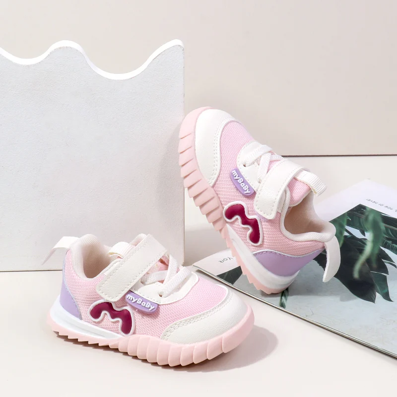 Spring and Autumn Mesh Surface Breathable Children's Shoes Casual White Sneaker supplier
