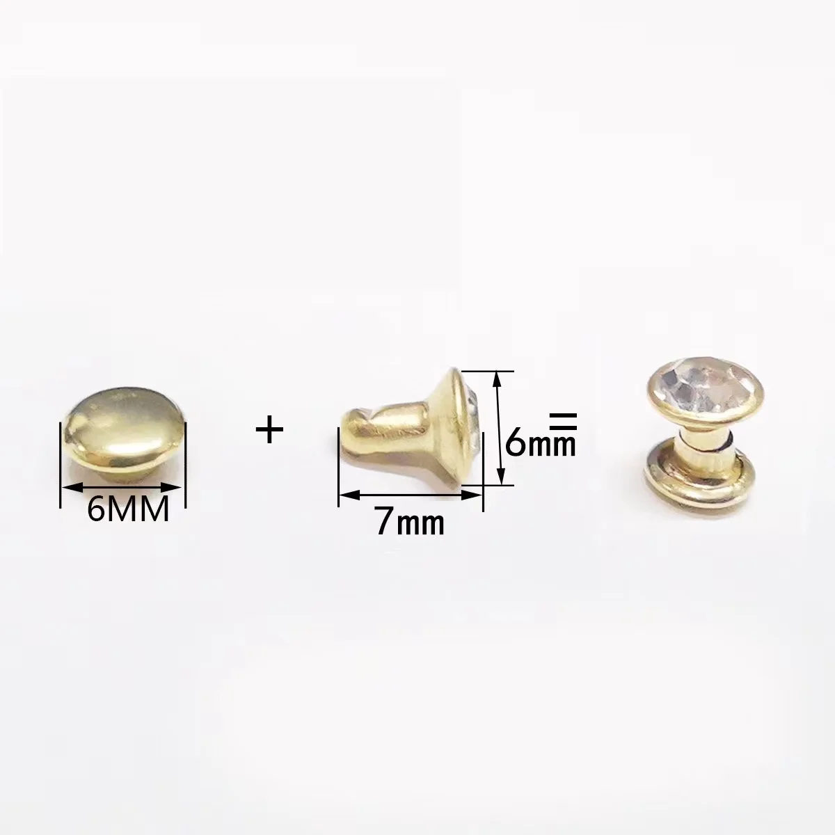 Женская металлическая заклепка