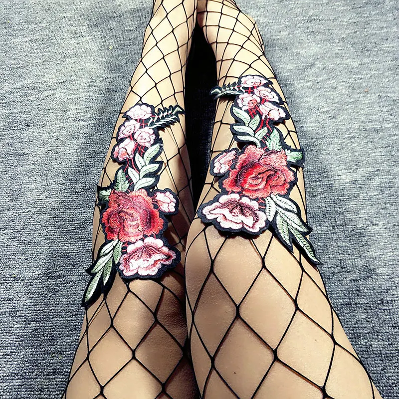 Womens Fishnet Tights Suspender 